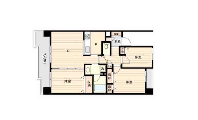 練馬区練馬のマンションの間取り