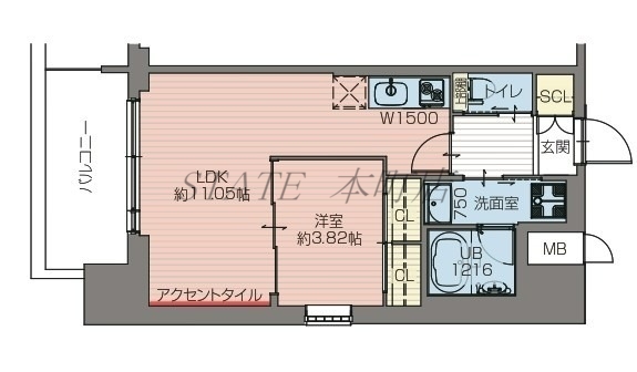 プレジオ難波の間取り