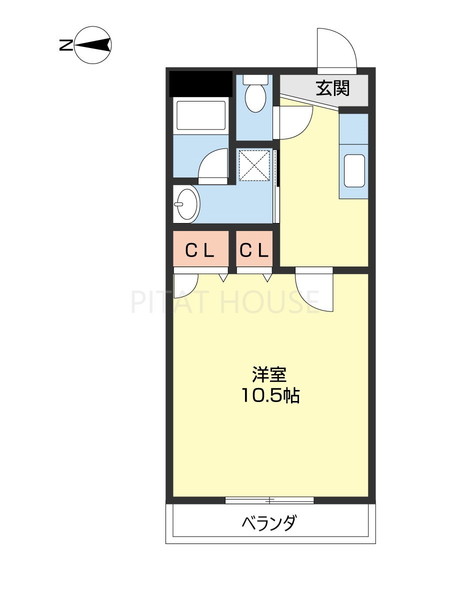 和歌山市今福のアパートの間取り