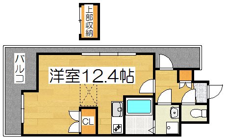 福岡市東区東浜のマンションの間取り