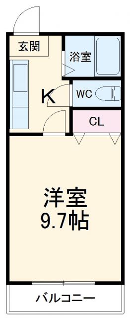 浜松市中央区萩丘のマンションの間取り