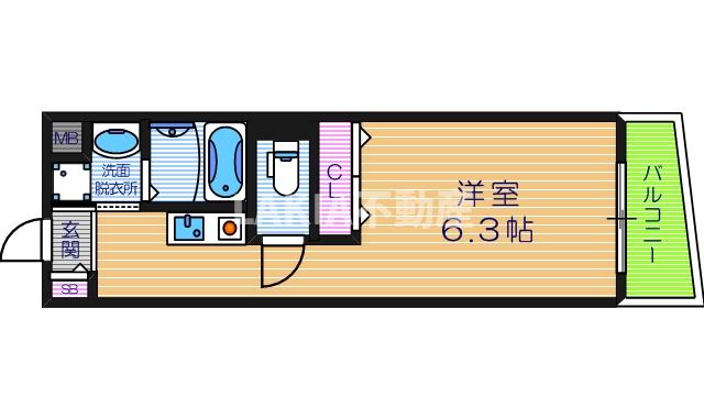 プライムタワー阿倍野40の間取り