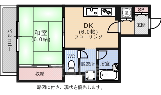 ダイアパレス国泰寺の間取り