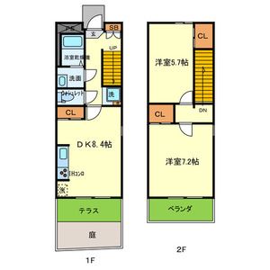 東大阪市新庄のアパートの間取り