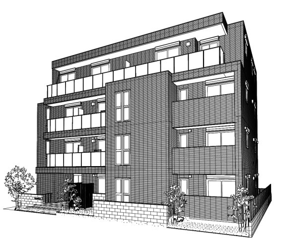 （仮称）町屋１丁目メゾンの建物外観