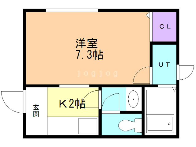 札幌市西区琴似四条のマンションの間取り