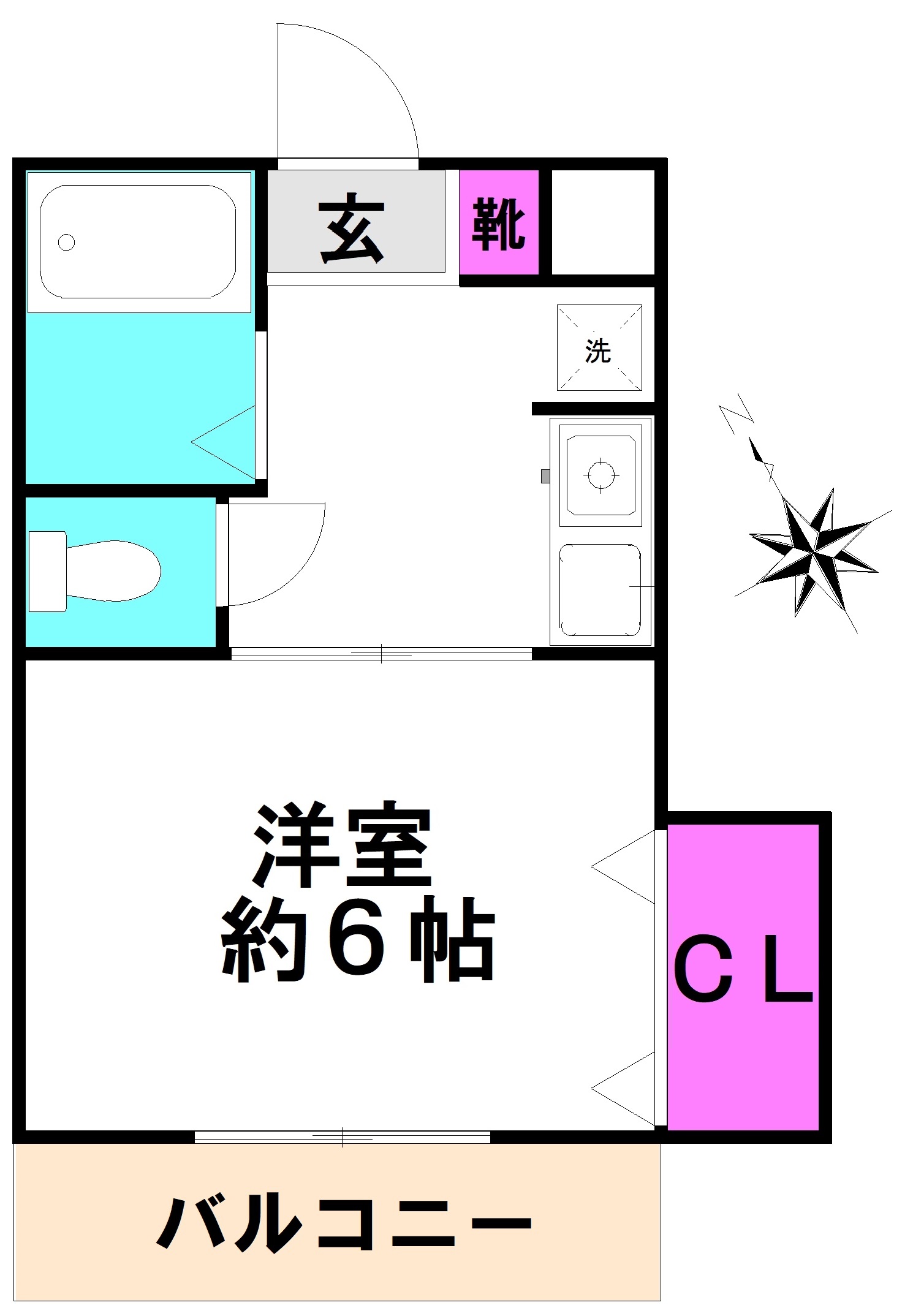 志免4丁目アパートの間取り