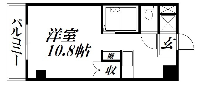 浜松市中央区小豆餅のマンションの間取り