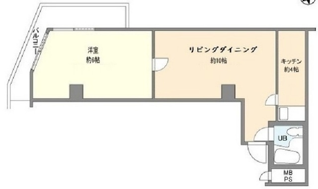 新宿区西新宿のマンションの間取り