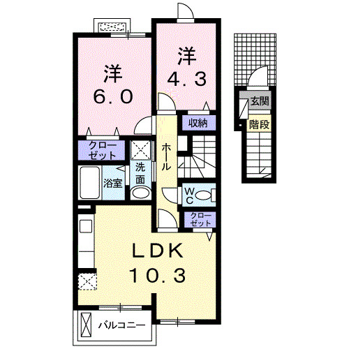 フィオーレ・芦刈Iの間取り