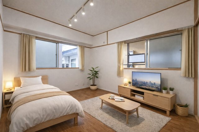 居室・リビング　家具配置イメージ画像です