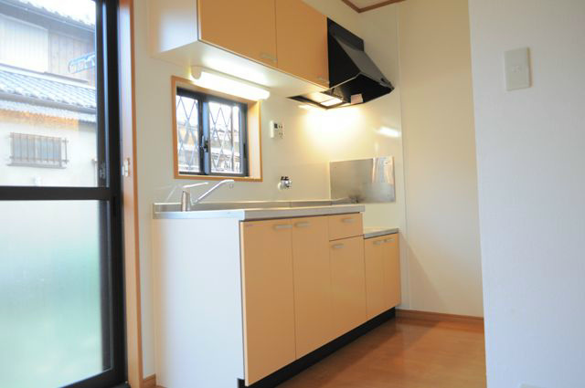 キッチン　2口ガスコンロ設置可