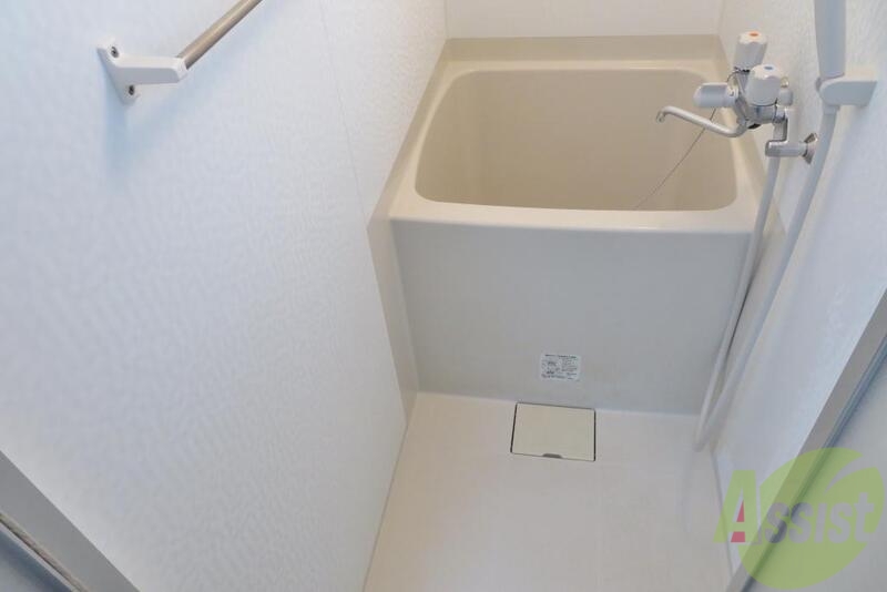 バス・シャワールーム　お風呂はこじんまりしてますが、シャワーもちゃんと付いてます。