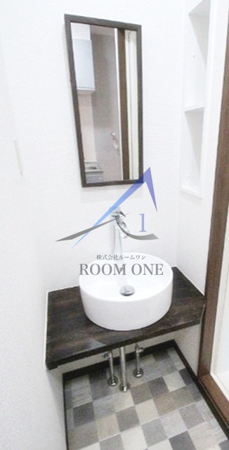 洗面設備　洗面台です。