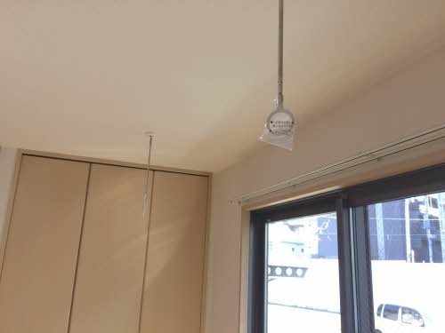 その他設備　室内物干し完備