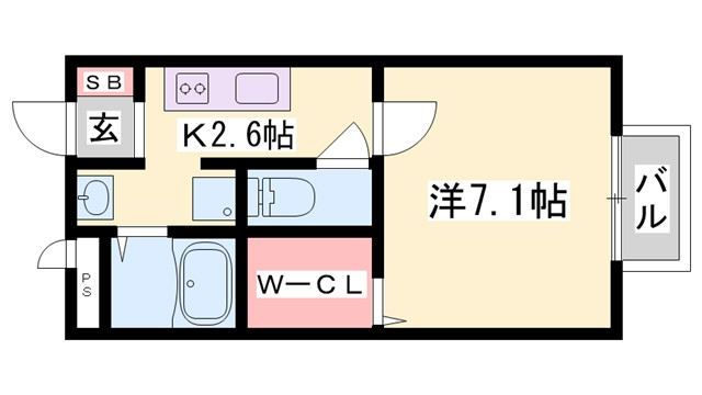セジュール弥生の間取り写真