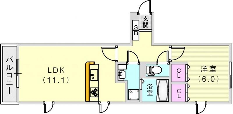 グレイスコート神戸山本通の間取り写真