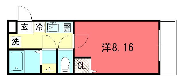 フラッティ北白川の間取り写真