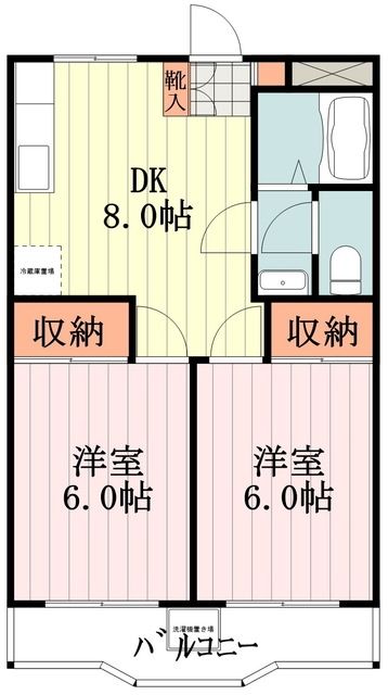 保谷コーポの間取り写真