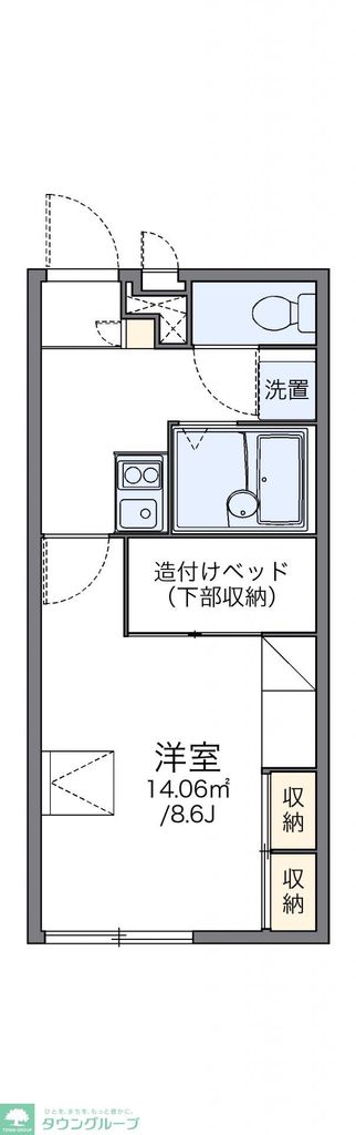 レオパレスグレイスの間取り写真