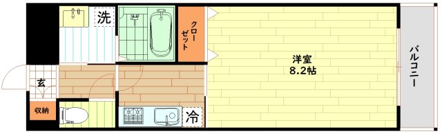 アンプルールフェール milleOの間取り写真