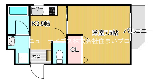 ケーティアイレジデンス寝屋川2の間取り写真