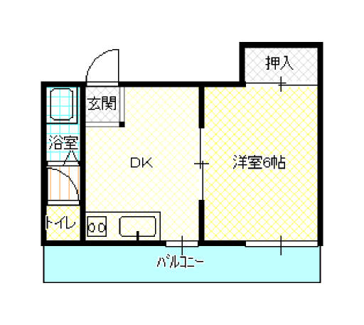 大阪市港区港晴のマンションの間取り