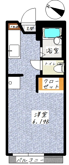 モノクロムMの間取り写真