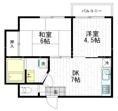 アメニティー林寺の間取り