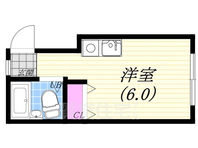 西宮市大井手町のアパートの間取り