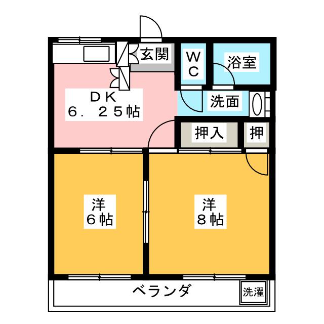 北マンションの間取り