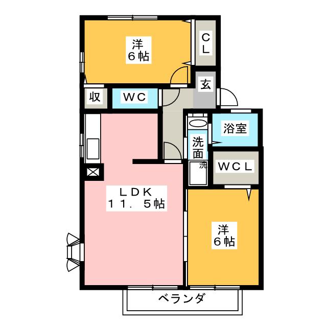 シャインコートＭ’Ｓの間取り