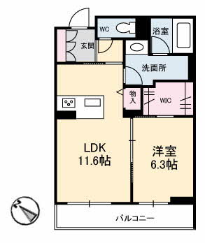 ラ　プレスタージュの間取り