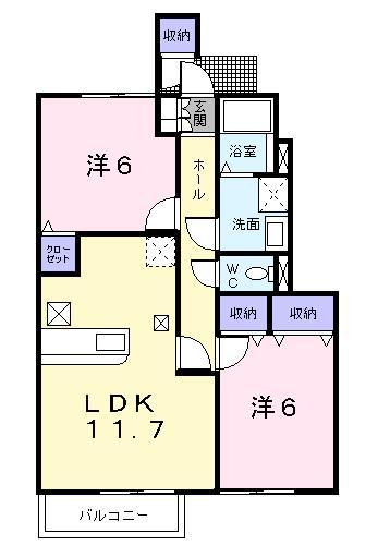 クレメント（滝川）の間取り