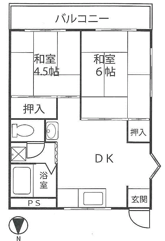 サニーコーポの間取り