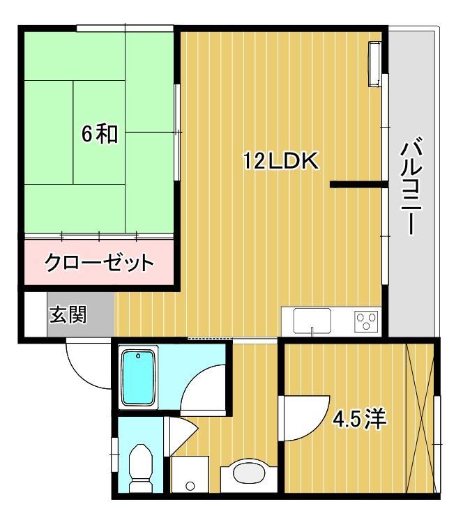 汐入グリーンハイツの間取り