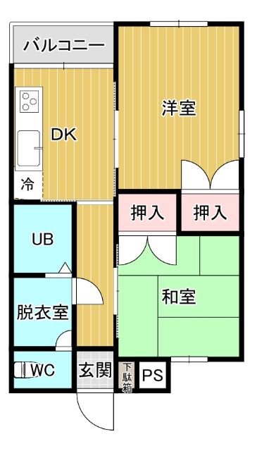 ウェルシャン寺町Ｂ棟の間取り