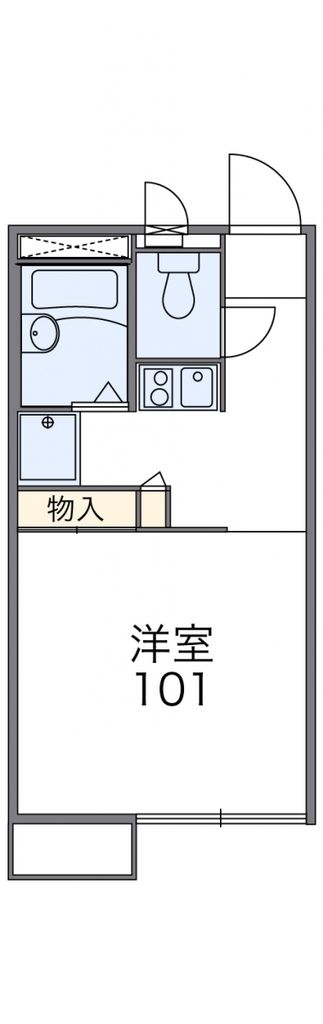 羽生市東のアパートの間取り