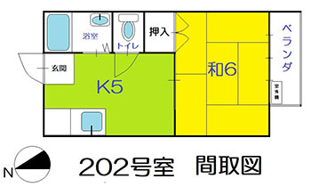 コーポ金子の間取り