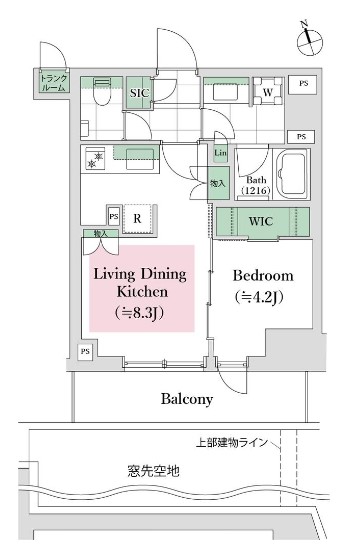 ディアナコート池田山公園の間取り