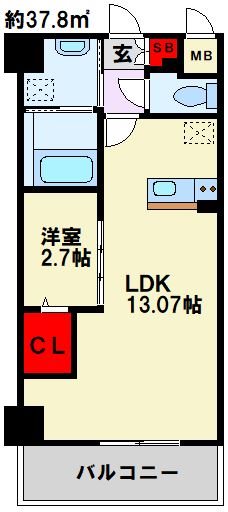 エミネント水巻駅前の間取り