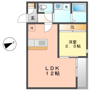 GRANDTIC中村区役所の間取り