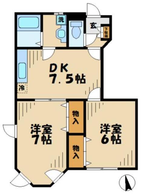 シャーロットタウン２の間取り