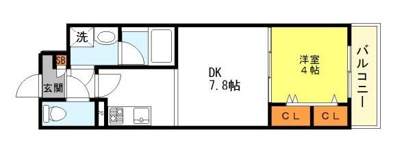 コンフォート弁天の間取り