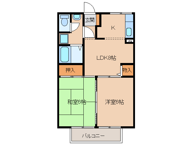 サンフォレスト二重堀の間取り