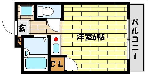 神戸市東灘区御影本町のマンションの間取り