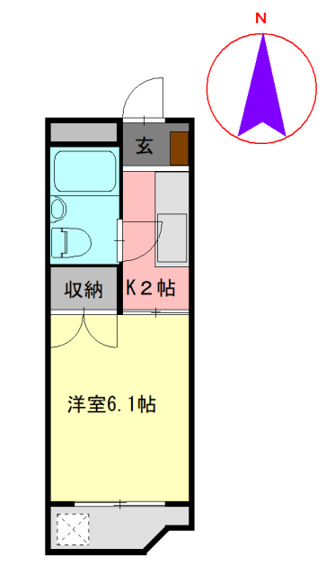 コーポＭ．Ａ．Ｓの間取り