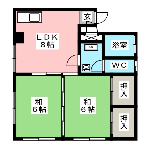 【成岡マンションの間取り】