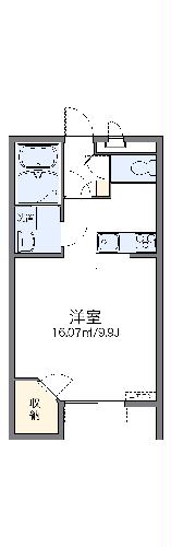 レオパレスあいれすと田村の間取り