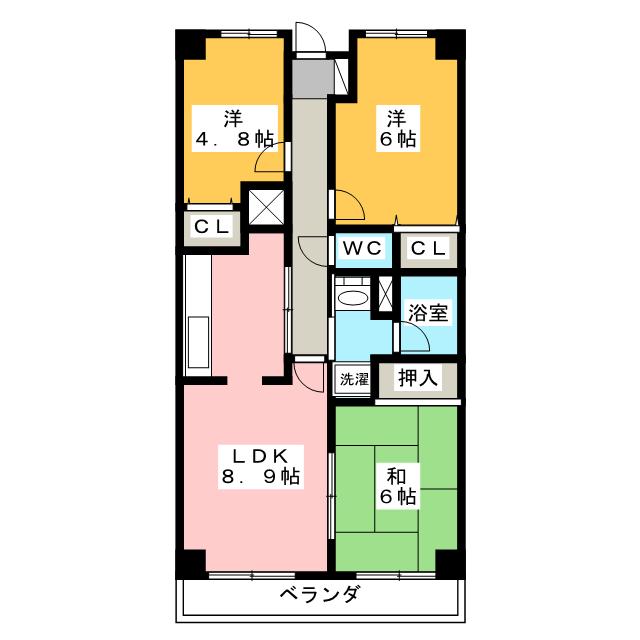 アーバンパーク市ヶ尾の間取り